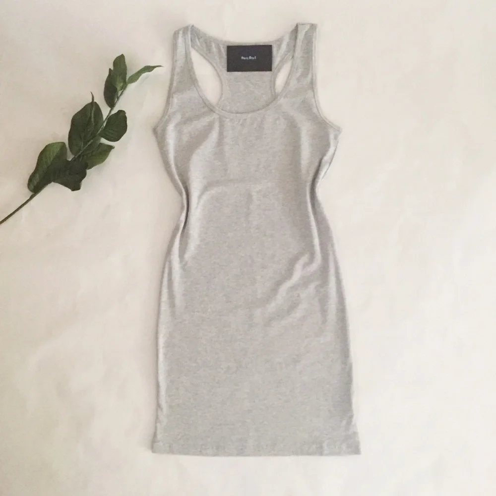 Grey Racer Back Body-con - Picture 2 of 2